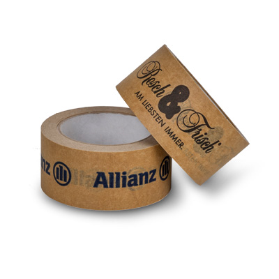 Printed adhesive paper tapes