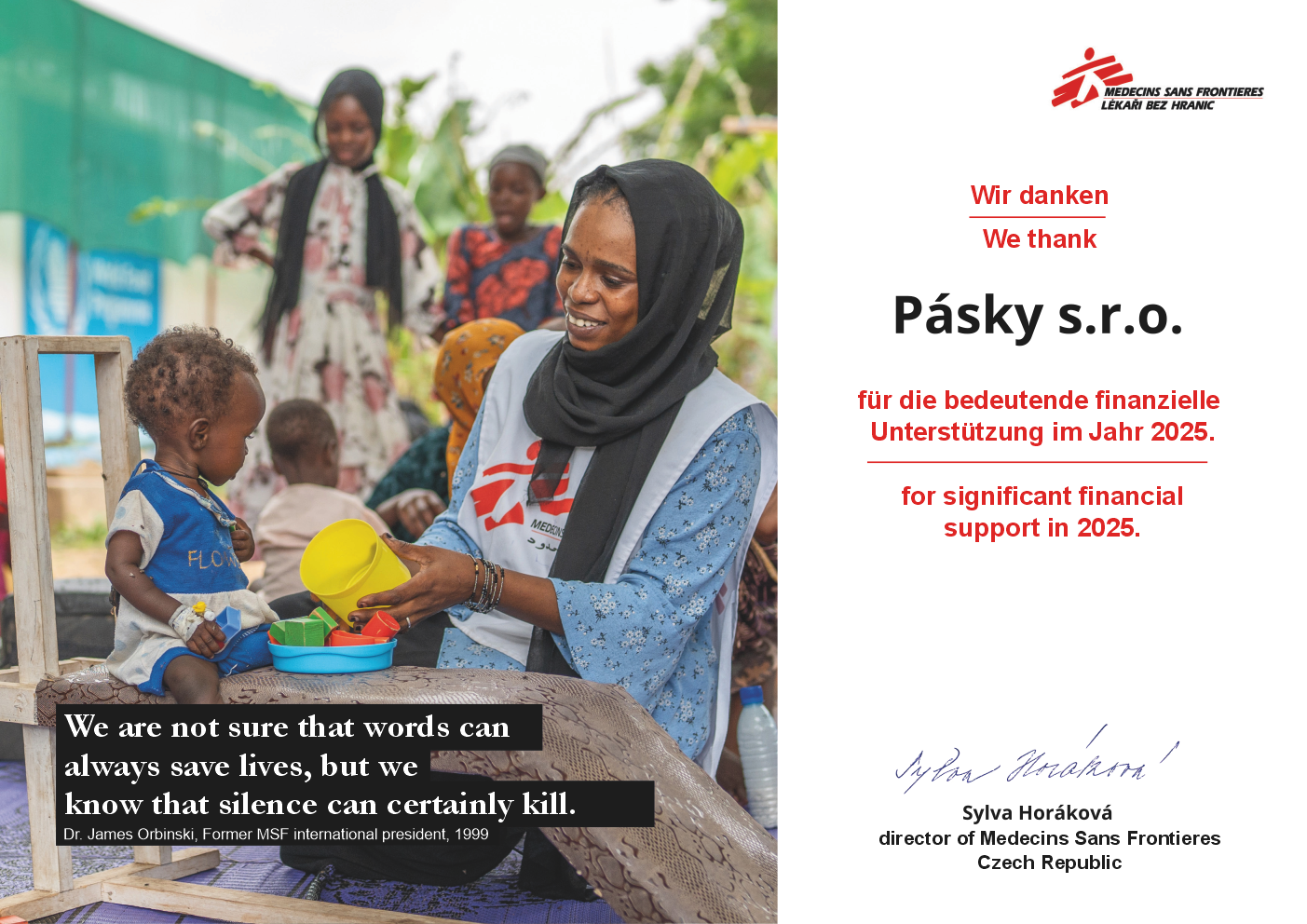 Doctors Without Borders - Donations 2025